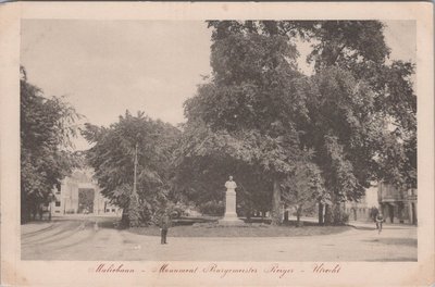 UTRECHT - Maliebaan - Monument Burgemeester Reiger