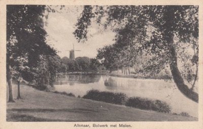 ALKMAAR - Bolwerk met Molen