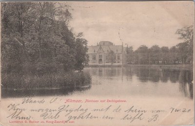 ALKMAAR - Plantsoen met Rechtsgebouw