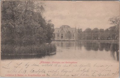 ALKMAAR - Plantsoen met Rechtsgebouw