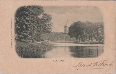 ALKMAAR - Gezicht op Molen