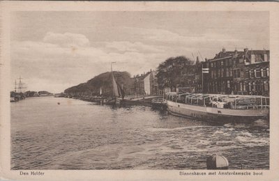 DEN HELDER - Binnenhaven met Amsterdamsche boot