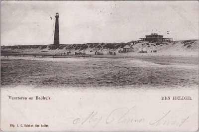 DEN HELDER - Vuurtoren en Badhuis