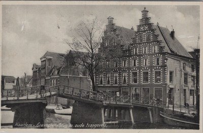 HAARLEM - Gravestenebrug m. oude trapgevels