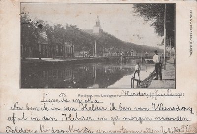 DEN HELDER - Postbrug met Loodsgracht