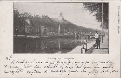 DEN HELDER - Postbrug met Loodsgracht