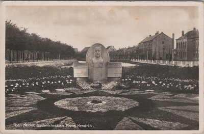 DEN HELDER - Gedenkteeken Prins Hendrik