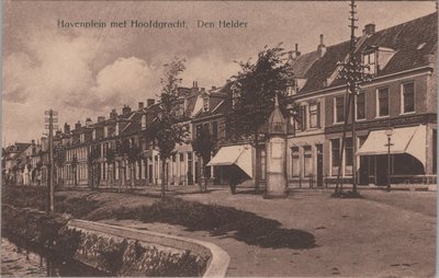 DEN HELDER - Havenplein met Hoofdgracht