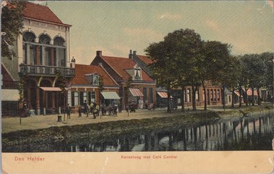 DEN HELDER - Kanaalweg met Café Central