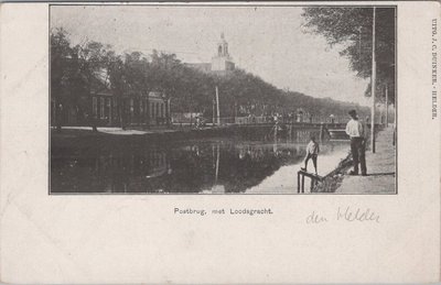 DEN HELDER - Postbrug met Loodsgracht