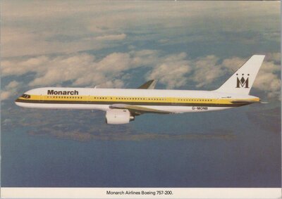 MONARCH AIRLINES Boeing 757 G-MONB