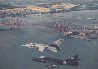 HUNTER T7 and a Tornado F3 of No. 111(F) Squadron