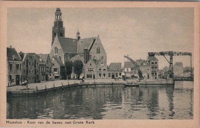 MAASSLUIS - Kom van de haven met Grote Kerk