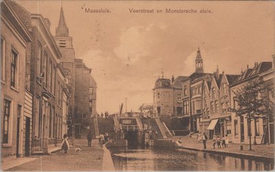 MAASSLUIS - Veerstraat en Monstersche Sluis