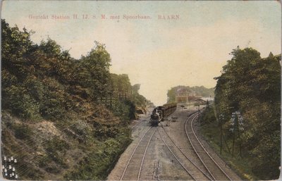 BAARN - Gezicht Station H. IJ. S. M. met Spoorbaan.