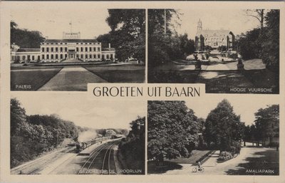 BAARN - Meerluik Groeten uit Baarn.