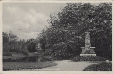 ZEIST - Wilhelminapark met Wilhelmina-Monument