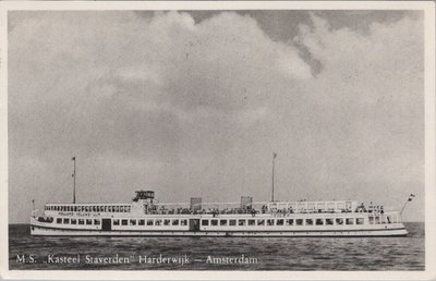 HARDERWIJK - M. S. Kasteel Staverden Harderwijk - Amsterdam