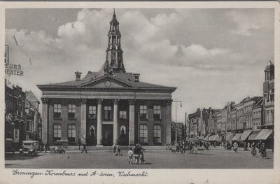 GRONINGEN - Korenbeurs met A-toren, Vischmarkt