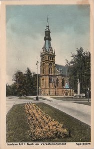 APELDOORN - Loolaan N.H. Kerk en Verzetsmonument