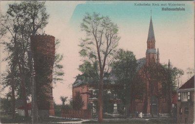 HELLEVOETSLUIS - Katholieke Kerk met Watertoren