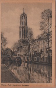 UTRECHT - Oude Gracht met Domtoren