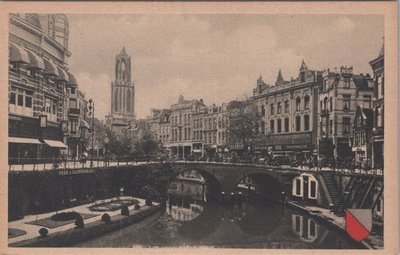 UTRECHT - Oudegracht met Bakkerbrug