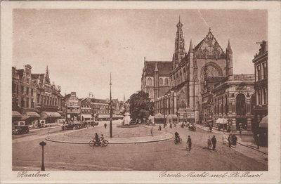 HAARLEM - Groote Markt net St. Bavo