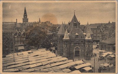 AMSTERDAM - Nieuwmarkt met Waag