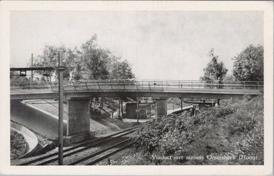 OOSTERBEEK - Viaduct met station Oosterbeek (Hoog.)