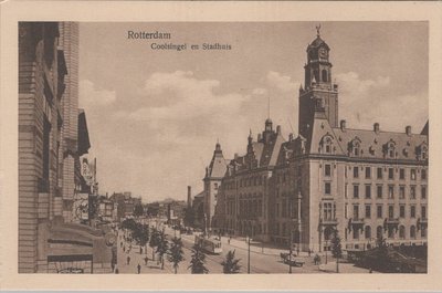 ROTTERDAM - Coolsingel en Stadhuis