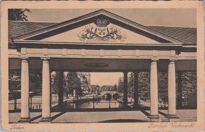 LEIDEN - Doorkijk Vischmarkt