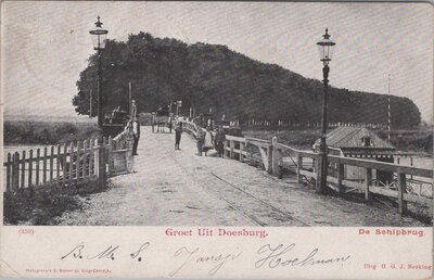 DOESBURG - Groet uit Doesburg. De Schipbrug