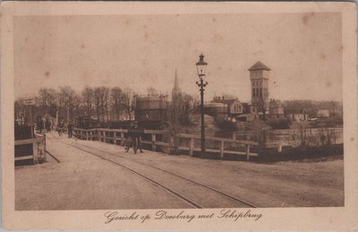 DOESBURG - Gezicht op Doesburg met Schipbrug