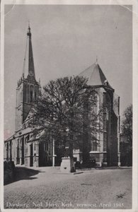 DOESBURG - Ned. Herv. Kerk, verwoest April 1945