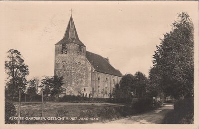 GARDEREN - Kerk te Garderen, gesticht in het jaar 1050