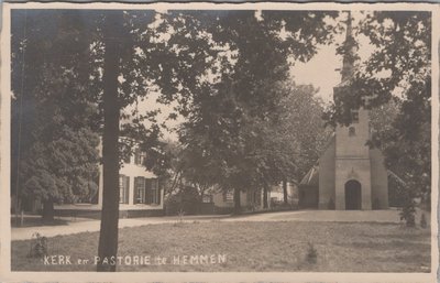 HEMMEN - Kerk en Pastorie te Hemmen