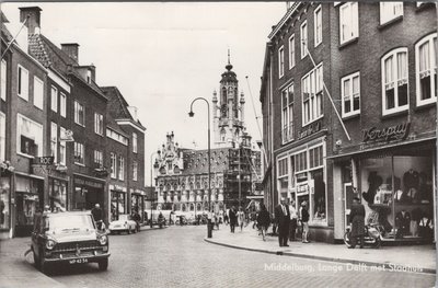 MIDDELBURG - Lange Delft met Stadhuis