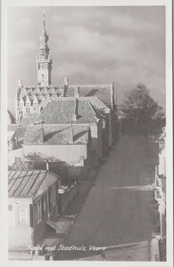 VEERE - Kade met Stadhuis