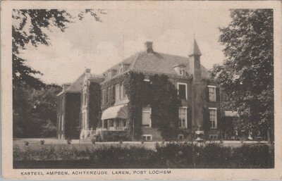 LOCHEM - Kasteel Ampsen, Achterzijde Laren, Post Lochem