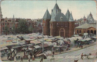 AMSTERDAM - Nieuwmarkt met Waag