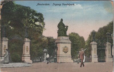 AMSTERDAM - Ingang Vondelpark