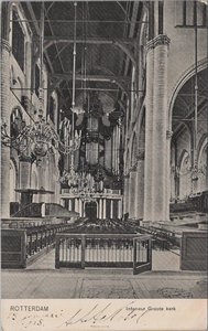 ROTTERDAM - Interieur Groote Kerk