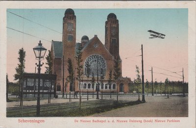 SCHEVENINGEN - De Nieuwe Badkapel a. d. Nieuwe Duinweg (hoek) Nieuwe Parklaan