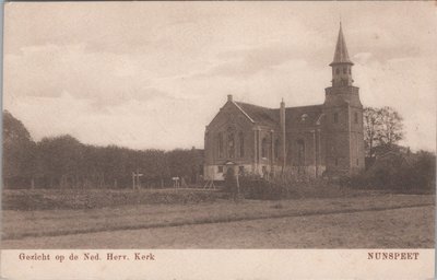 NUNSPEET - Gezicht op de Ned. Herv. Kerk