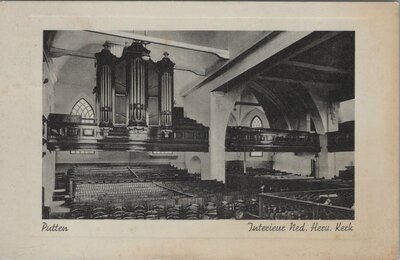 PUTTEN - Interieur Ned. Herv. Kerk