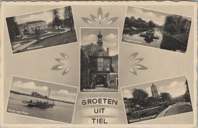 TIEL - Meerluik Groeten uit Tiel