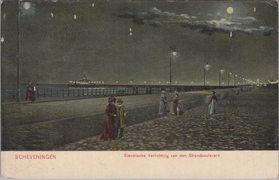 SCHEVENINGEN - Electrische Verlichting van den Strandboulevard