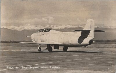 FIAT G 80-2 Single engined turbojet plane