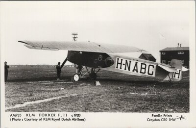 KLM Fokker F. 11 c1920